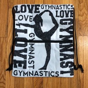 Love Gymnastics draw‎ string bag NWOT